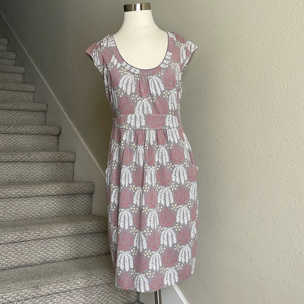 Boden Sz 8R Margot Jersey Knit Cap Sleeve Dress